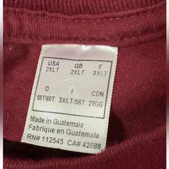 Men’s Size 2XLT USC Trojans Football Short Sleeve T-Shirt Maroon Red Sports fan - Picture 6 of 12